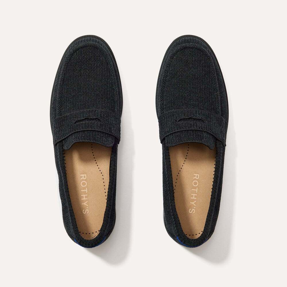 Rothy's The ReVelvet™ Penny Loafer - ReVelvet™ Black Size 8